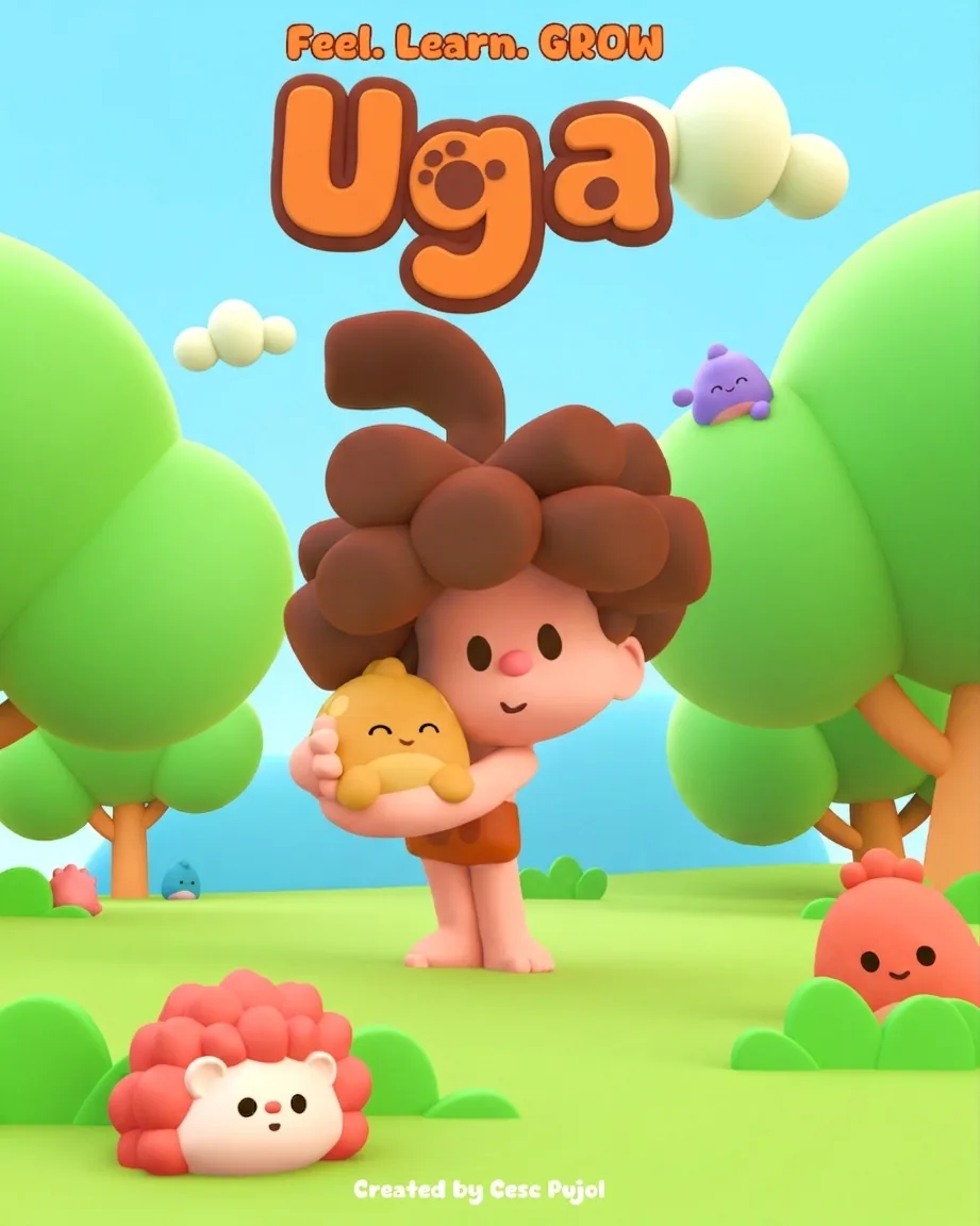 Uga sitting under a tree next to Lulu